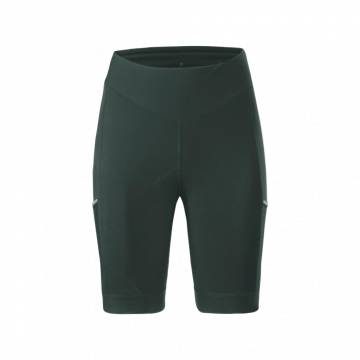 Löffler W Bike Tights Skys Gel naisten pyöräilytrikoot säämiskällä Forest