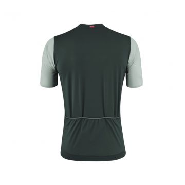 Löffler M Bike Jersey FZ Skys Clear Mid miesten hengittävä pyöräilypaita täyspitkällä vetoketjulla Forest