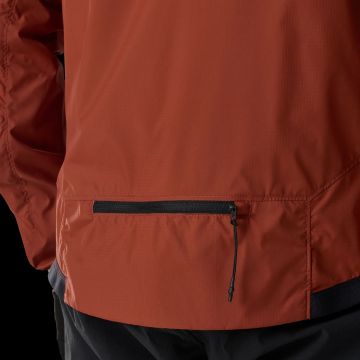 FOX Ranger Wind Jacket Amber Scarlet tuulitakin yksityiskohta