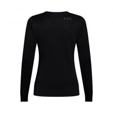 FOX Womens Flexair Long Sleeve Jersey Black naisten musta pitkähihainen MTB-ajopaita