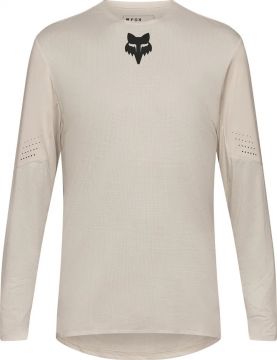 FOX Flexair LS Jersey Chalk White valkoinen pitkähihainen MTB-ajopaita