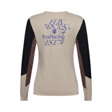 Fox Womens Defend Long Sleeve Jersey Park naisten pitkähihainen MTB-paita Chalk White