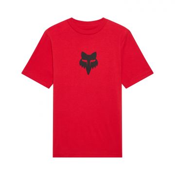FOX Youth Fox Head Tee Tibetan Red nuorten punainen t-paita Fox-logolla