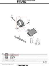 Shimano Steps 7000 näytön SC-E7000 panta