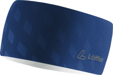 Löffler Elastic Headband Open Cut kevyt ja hengittävä otsapanta sininen