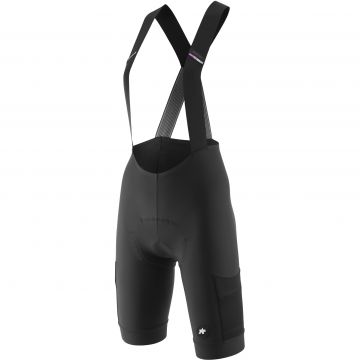 Naisten ASSOS gravel bib shortsit TACTICA Kieskäfer T5 pehmustetulla säämiskällä