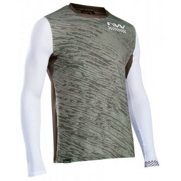 Northwave Bomb Jersey LS green/gray