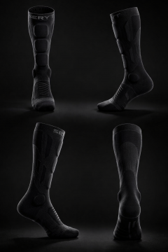 SERYT SHELTER Protective Socks suojasukat nilkka- ja säärisuojauksella Black - Grey