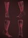 SERYT SHELTER Protective Socks MTB- ja motoajoon Dark Red