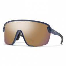 SMITH Bobcat Matte French Navy + ChromaPop Rose Gold Mirror ja Kirkas linssi