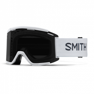 SMITH SQUAD XL MTB Goggles White ChromaPop Sun Black / Clear AF