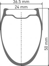 DT Swiss GRC 1100 Dicut 50 700c takakiekko nopeaan gravel-ajoon