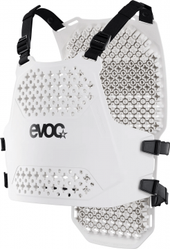 EVOC TORSO PROTECTOR – Valkoinen edestä kuvattuna