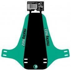 Mucky Nutz face fender Front Musta/Teal