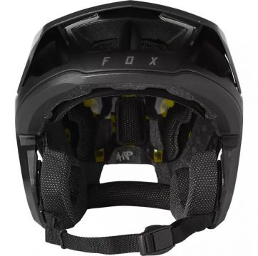 Fox Dropframe Pro Black laajasti suojaava open face -kypärä