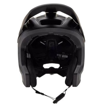 Fox Dropframe Pro Matte Black laajasti suojaava open face -kypärä