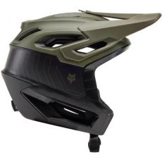 Fox Dropframe Pro Runn Olive Green 3/4 maastopyöräilykypärä