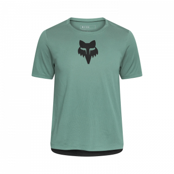FOX YTH Ranger SS Jersey Fox Head Pine Green nuorten lyhythihainen vihreä MTB-ajopaita