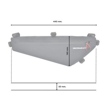 Geosmina Frame Bag Gravel Medium Musta
