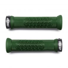 OneUp Goldstone Grips White valkoiset lock-on MTB-kädensijat