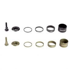 Renthal Headset Spacer and Top-Cap Musta ja AluGold