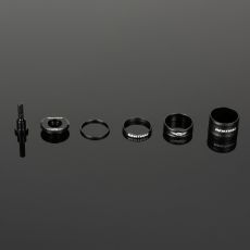 Renthal Headset Spacer and Top-Cap Musta ja AluGold