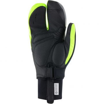 Roeckl Villach 3 Lobster Fluo Yellow PrimaLoft Gold pakkaspyöräilyhanska