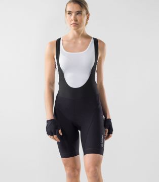 Löffler W Bike Bibshorts Hotbond Black naisten mustat pyöräilybibsit