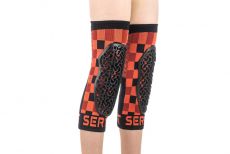 SERYT Youth Flow Knee Checker Red lasten polvisuojat bike park - ja trail-ajoon