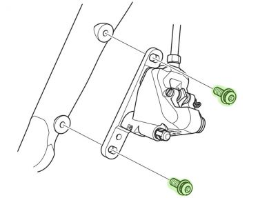 Shimano Flat Mount jarrusatulan kiinnitysruuvi BR-R9170