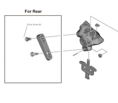 Shimano Flat Mount Jarrusatulan kiinnitysruuvi Dura-Ace B2 BR-R9270