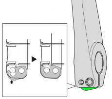 Shimano Safety Plate for left MTB/Trekking Crank Arm