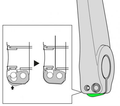 Shimano Safety Plate for left MTB/Trekking Crank Arm