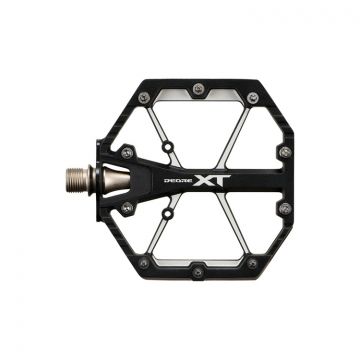 Shimano XT PD-M8240 mustat avopolkimet trail- ja enduroajoon päältä kuvattuna