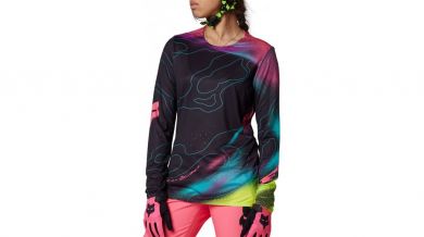 FOX WOMENS FLEXAIR LS JERSEY LUNAR